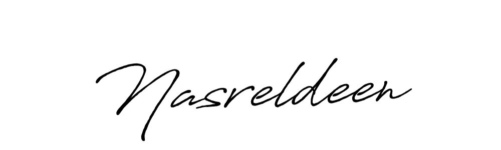 Also we have Nasreldeen name is the best signature style. Create professional handwritten signature collection using Antro_Vectra_Bolder autograph style. Nasreldeen signature style 7 images and pictures png