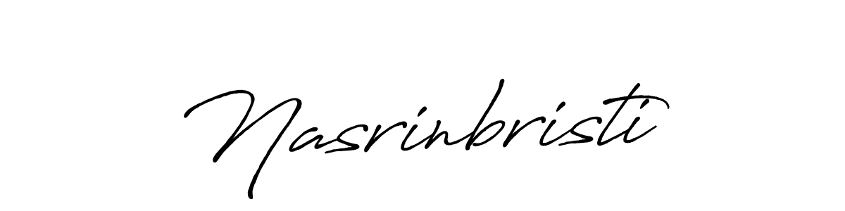 Make a beautiful signature design for name Nasrinbristi. Use this online signature maker to create a handwritten signature for free. Nasrinbristi signature style 7 images and pictures png