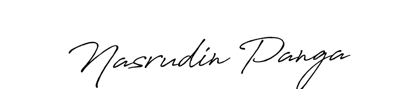 Use a signature maker to create a handwritten signature online. With this signature software, you can design (Antro_Vectra_Bolder) your own signature for name Nasrudin Panga. Nasrudin Panga signature style 7 images and pictures png