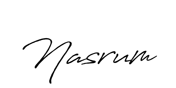 Here are the top 10 professional signature styles for the name Nasrum. These are the best autograph styles you can use for your name. Nasrum signature style 7 images and pictures png