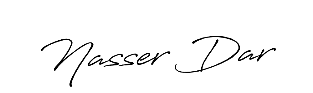 Nasser Dar stylish signature style. Best Handwritten Sign (Antro_Vectra_Bolder) for my name. Handwritten Signature Collection Ideas for my name Nasser Dar. Nasser Dar signature style 7 images and pictures png