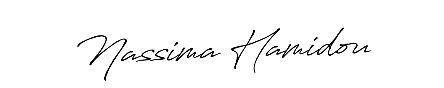 See photos of Nassima Hamidou official signature by Spectra . Check more albums & portfolios. Read reviews & check more about Antro_Vectra_Bolder font. Nassima Hamidou signature style 7 images and pictures png