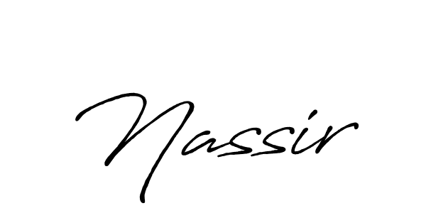 if you are searching for the best signature style for your name Nassir. so please give up your signature search. here we have designed multiple signature styles  using Antro_Vectra_Bolder. Nassir signature style 7 images and pictures png