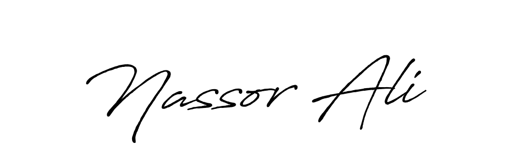 You should practise on your own different ways (Antro_Vectra_Bolder) to write your name (Nassor Ali) in signature. don't let someone else do it for you. Nassor Ali signature style 7 images and pictures png