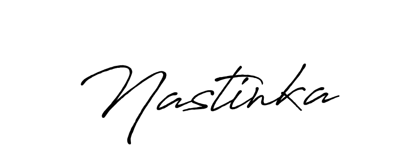 Nastinka stylish signature style. Best Handwritten Sign (Antro_Vectra_Bolder) for my name. Handwritten Signature Collection Ideas for my name Nastinka. Nastinka signature style 7 images and pictures png