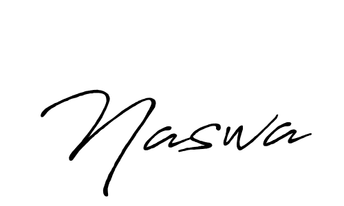 Also we have Naswa name is the best signature style. Create professional handwritten signature collection using Antro_Vectra_Bolder autograph style. Naswa signature style 7 images and pictures png