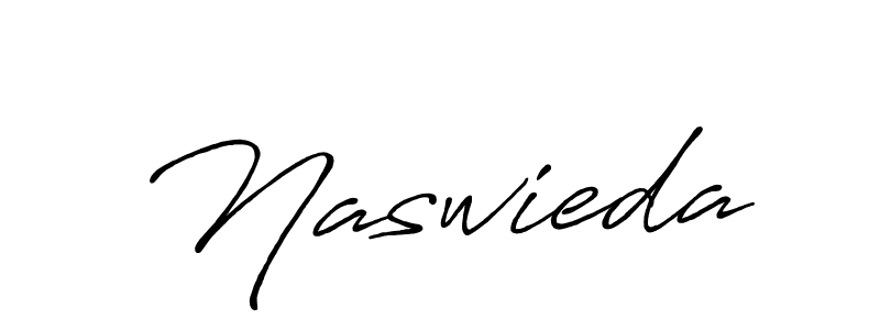 Design your own signature with our free online signature maker. With this signature software, you can create a handwritten (Antro_Vectra_Bolder) signature for name Naswieda. Naswieda signature style 7 images and pictures png