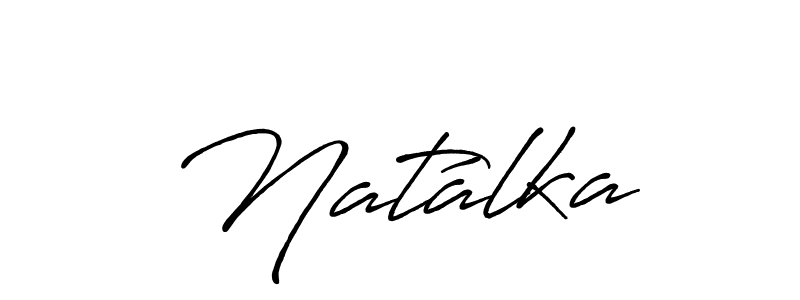 Make a beautiful signature design for name Natálka. With this signature (Antro_Vectra_Bolder) style, you can create a handwritten signature for free. Natálka signature style 7 images and pictures png