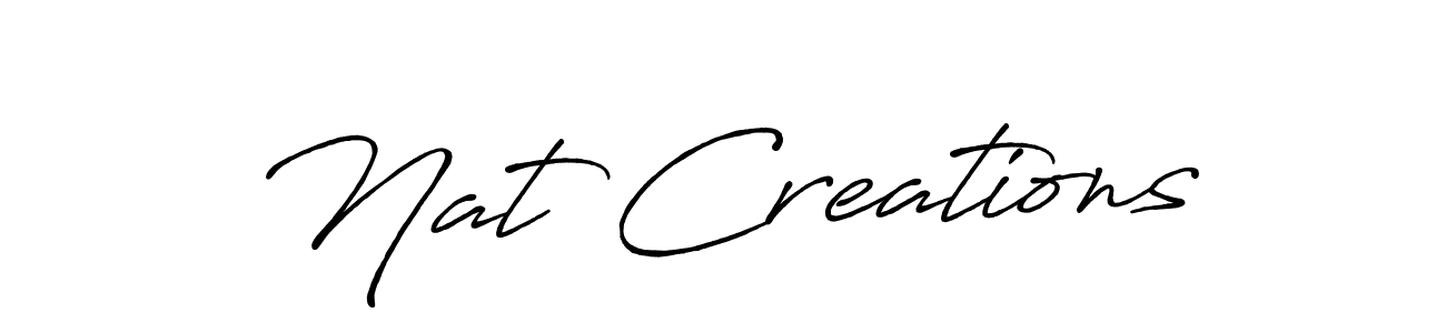 Make a short Nat Creations signature style. Manage your documents anywhere anytime using Antro_Vectra_Bolder. Create and add eSignatures, submit forms, share and send files easily. Nat Creations signature style 7 images and pictures png