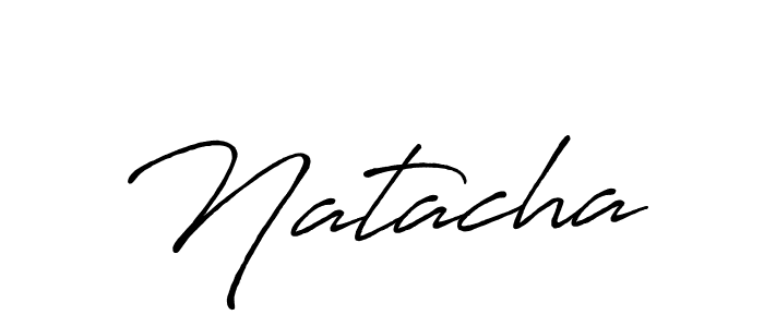 How to make Natacha signature? Antro_Vectra_Bolder is a professional autograph style. Create handwritten signature for Natacha name. Natacha signature style 7 images and pictures png