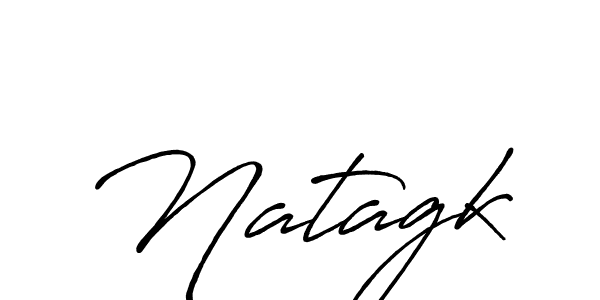 Natagk stylish signature style. Best Handwritten Sign (Antro_Vectra_Bolder) for my name. Handwritten Signature Collection Ideas for my name Natagk. Natagk signature style 7 images and pictures png