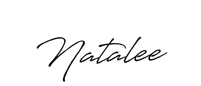 Make a beautiful signature design for name Natalee. With this signature (Antro_Vectra_Bolder) style, you can create a handwritten signature for free. Natalee signature style 7 images and pictures png
