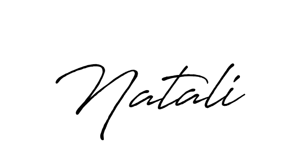 Design your own signature with our free online signature maker. With this signature software, you can create a handwritten (Antro_Vectra_Bolder) signature for name Natali. Natali signature style 7 images and pictures png