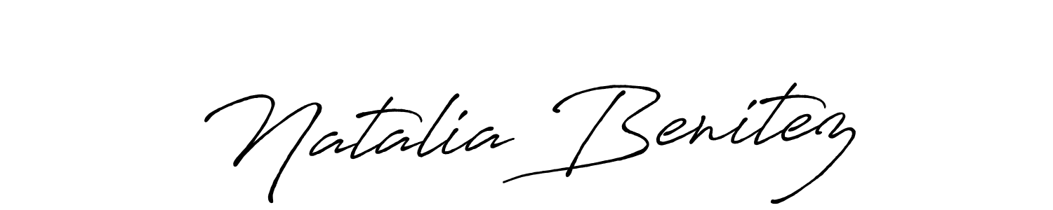 The best way (Antro_Vectra_Bolder) to make a short signature is to pick only two or three words in your name. The name Natalia Benitez include a total of six letters. For converting this name. Natalia Benitez signature style 7 images and pictures png
