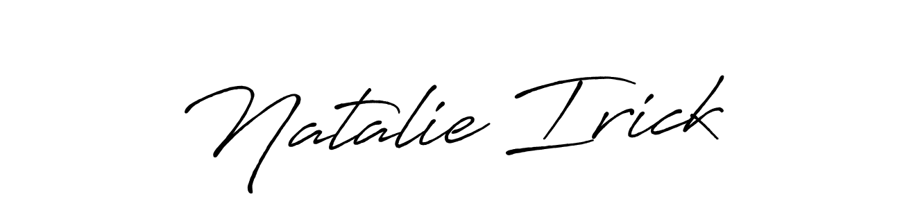 It looks lik you need a new signature style for name Natalie Irick. Design unique handwritten (Antro_Vectra_Bolder) signature with our free signature maker in just a few clicks. Natalie Irick signature style 7 images and pictures png