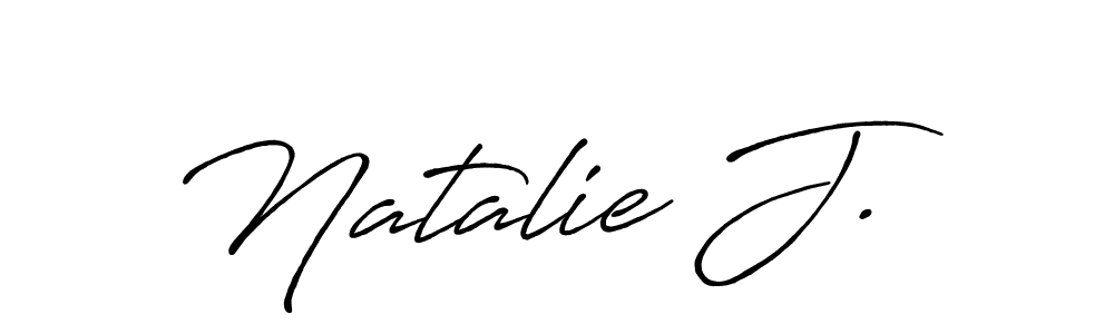 if you are searching for the best signature style for your name Natalie J.. so please give up your signature search. here we have designed multiple signature styles  using Antro_Vectra_Bolder. Natalie J. signature style 7 images and pictures png