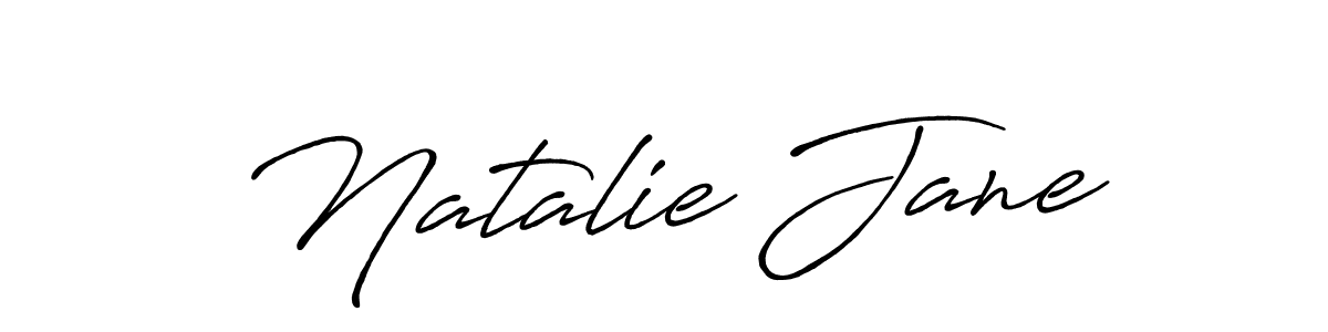 Use a signature maker to create a handwritten signature online. With this signature software, you can design (Antro_Vectra_Bolder) your own signature for name Natalie Jane. Natalie Jane signature style 7 images and pictures png