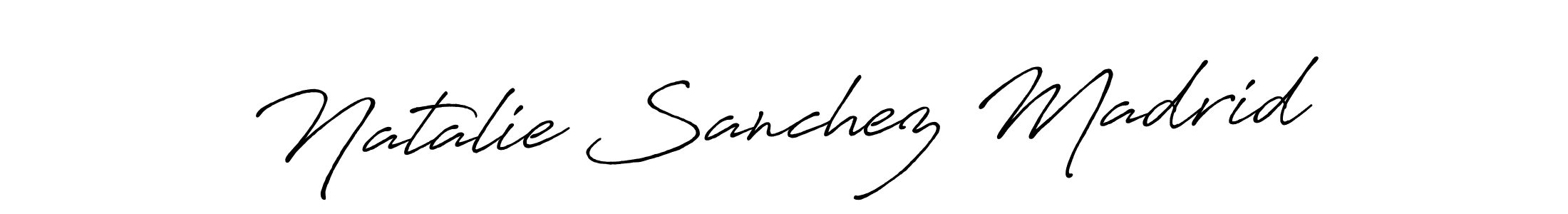 Design your own signature with our free online signature maker. With this signature software, you can create a handwritten (Antro_Vectra_Bolder) signature for name Natalie Sanchez Madrid. Natalie Sanchez Madrid signature style 7 images and pictures png