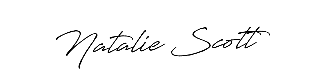 Create a beautiful signature design for name Natalie Scott. With this signature (Antro_Vectra_Bolder) fonts, you can make a handwritten signature for free. Natalie Scott signature style 7 images and pictures png