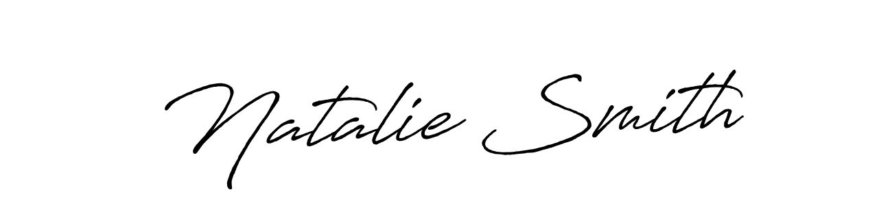 Create a beautiful signature design for name Natalie Smith. With this signature (Antro_Vectra_Bolder) fonts, you can make a handwritten signature for free. Natalie Smith signature style 7 images and pictures png