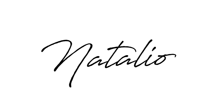 Make a beautiful signature design for name Natalio. With this signature (Antro_Vectra_Bolder) style, you can create a handwritten signature for free. Natalio signature style 7 images and pictures png
