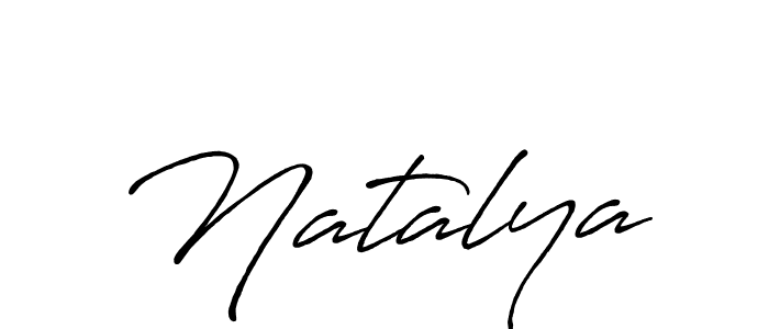 Use a signature maker to create a handwritten signature online. With this signature software, you can design (Antro_Vectra_Bolder) your own signature for name Natalya. Natalya signature style 7 images and pictures png