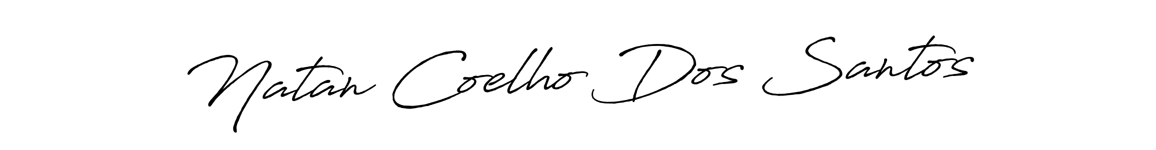 Make a beautiful signature design for name Natan Coelho Dos Santos. With this signature (Antro_Vectra_Bolder) style, you can create a handwritten signature for free. Natan Coelho Dos Santos signature style 7 images and pictures png