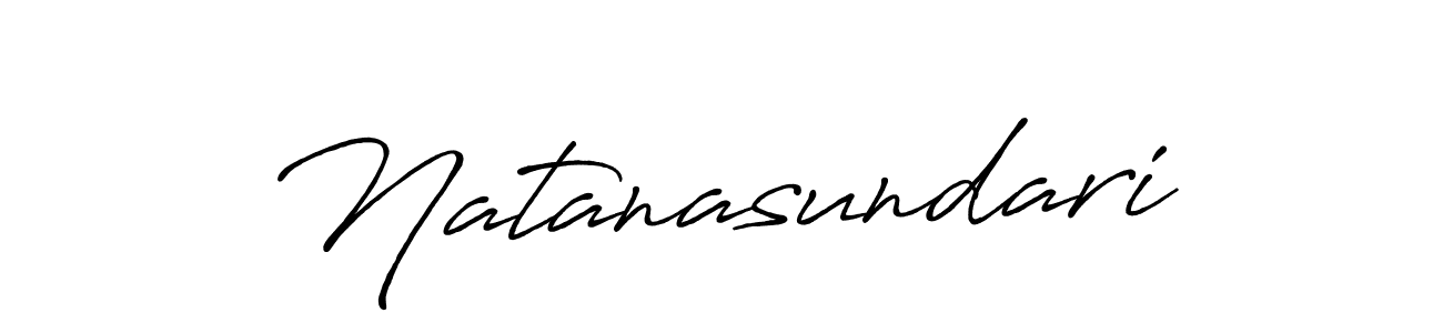 if you are searching for the best signature style for your name Natanasundari. so please give up your signature search. here we have designed multiple signature styles  using Antro_Vectra_Bolder. Natanasundari signature style 7 images and pictures png