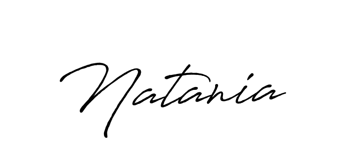 Make a beautiful signature design for name Natania. With this signature (Antro_Vectra_Bolder) style, you can create a handwritten signature for free. Natania signature style 7 images and pictures png