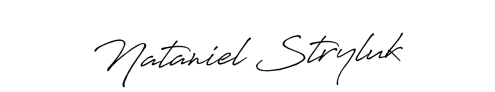 Nataniel Stryluk stylish signature style. Best Handwritten Sign (Antro_Vectra_Bolder) for my name. Handwritten Signature Collection Ideas for my name Nataniel Stryluk. Nataniel Stryluk signature style 7 images and pictures png