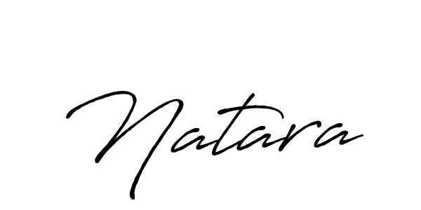 How to make Natara name signature. Use Antro_Vectra_Bolder style for creating short signs online. This is the latest handwritten sign. Natara signature style 7 images and pictures png
