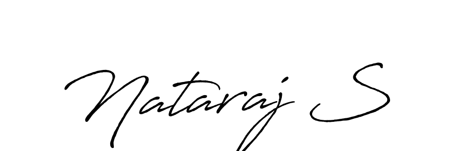 Also we have Nataraj S name is the best signature style. Create professional handwritten signature collection using Antro_Vectra_Bolder autograph style. Nataraj S signature style 7 images and pictures png