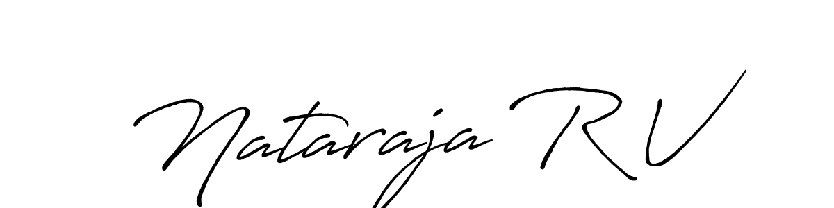 This is the best signature style for the Nataraja R V name. Also you like these signature font (Antro_Vectra_Bolder). Mix name signature. Nataraja R V signature style 7 images and pictures png