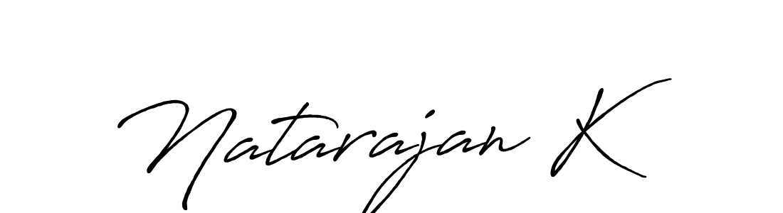 This is the best signature style for the Natarajan K name. Also you like these signature font (Antro_Vectra_Bolder). Mix name signature. Natarajan K signature style 7 images and pictures png