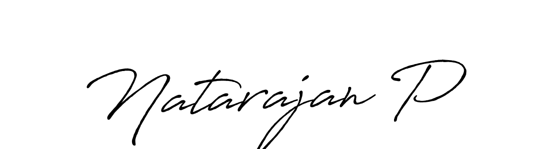 The best way (Antro_Vectra_Bolder) to make a short signature is to pick only two or three words in your name. The name Natarajan P include a total of six letters. For converting this name. Natarajan P signature style 7 images and pictures png