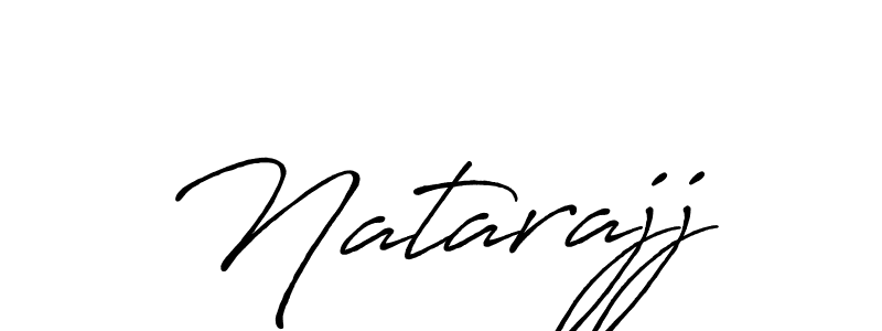 Use a signature maker to create a handwritten signature online. With this signature software, you can design (Antro_Vectra_Bolder) your own signature for name Natarajj. Natarajj signature style 7 images and pictures png