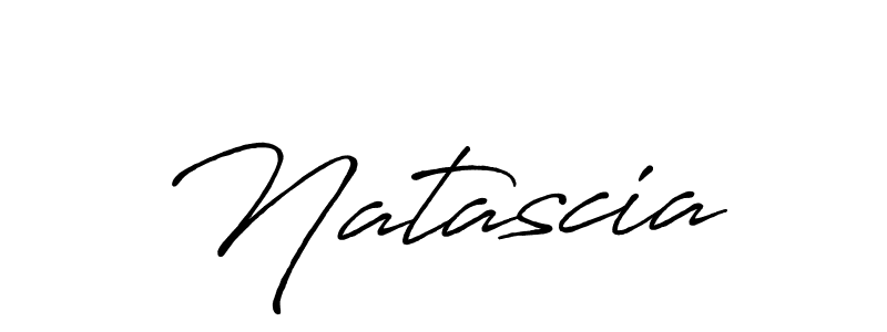 Natascia stylish signature style. Best Handwritten Sign (Antro_Vectra_Bolder) for my name. Handwritten Signature Collection Ideas for my name Natascia. Natascia signature style 7 images and pictures png