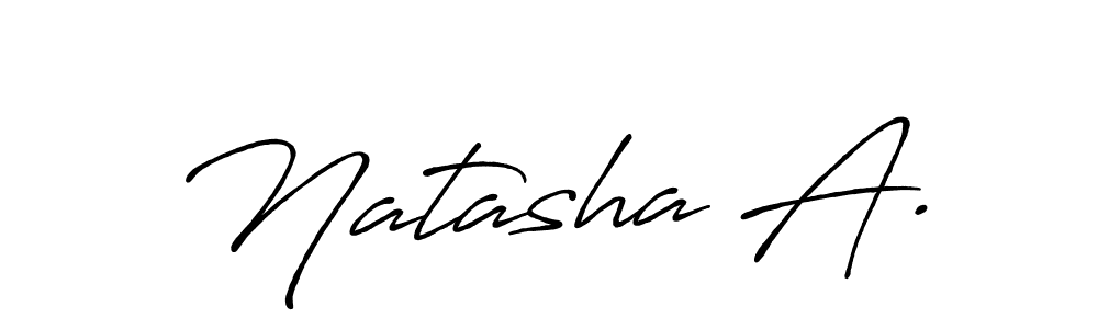 Make a beautiful signature design for name Natasha A.. Use this online signature maker to create a handwritten signature for free. Natasha A. signature style 7 images and pictures png