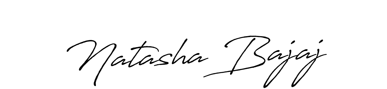 Make a beautiful signature design for name Natasha Bajaj. With this signature (Antro_Vectra_Bolder) style, you can create a handwritten signature for free. Natasha Bajaj signature style 7 images and pictures png
