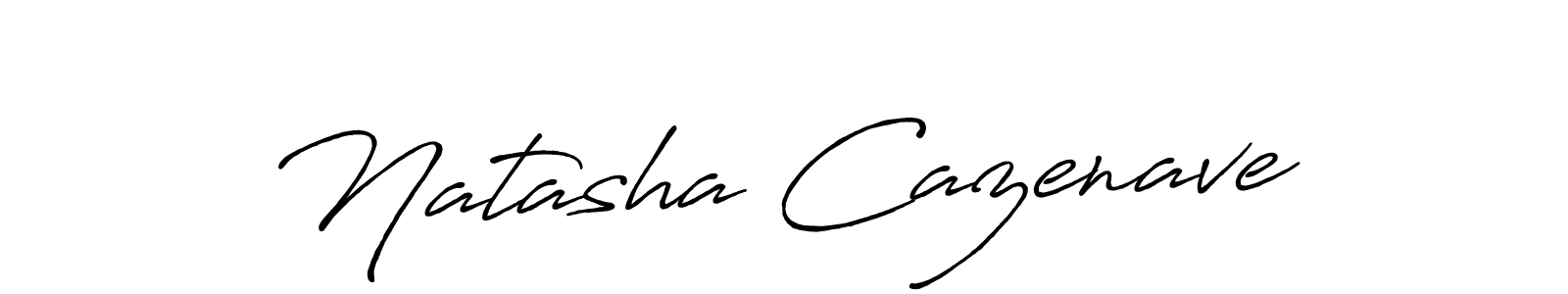 Make a beautiful signature design for name Natasha Cazenave. With this signature (Antro_Vectra_Bolder) style, you can create a handwritten signature for free. Natasha Cazenave signature style 7 images and pictures png