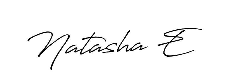 Design your own signature with our free online signature maker. With this signature software, you can create a handwritten (Antro_Vectra_Bolder) signature for name Natasha E. Natasha E signature style 7 images and pictures png