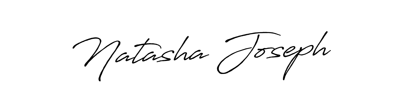 Make a beautiful signature design for name Natasha Joseph. With this signature (Antro_Vectra_Bolder) style, you can create a handwritten signature for free. Natasha Joseph signature style 7 images and pictures png