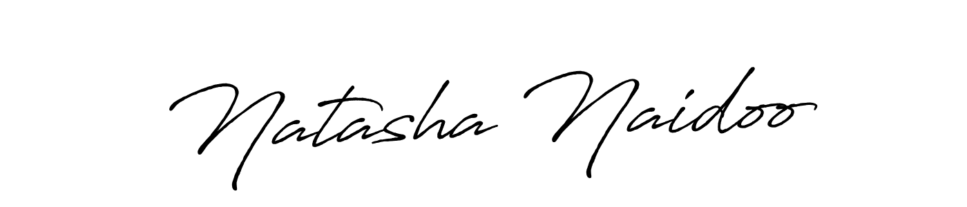 Make a beautiful signature design for name Natasha Naidoo. With this signature (Antro_Vectra_Bolder) style, you can create a handwritten signature for free. Natasha Naidoo signature style 7 images and pictures png