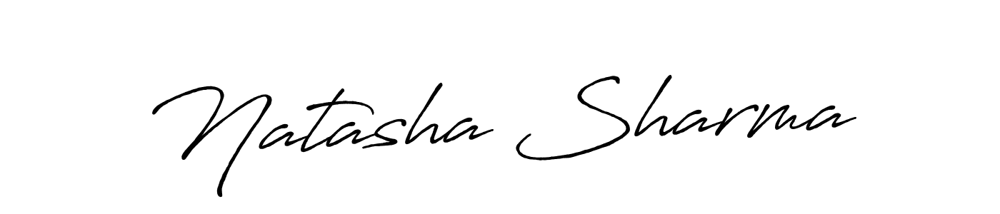 How to make Natasha Sharma signature? Antro_Vectra_Bolder is a professional autograph style. Create handwritten signature for Natasha Sharma name. Natasha Sharma signature style 7 images and pictures png