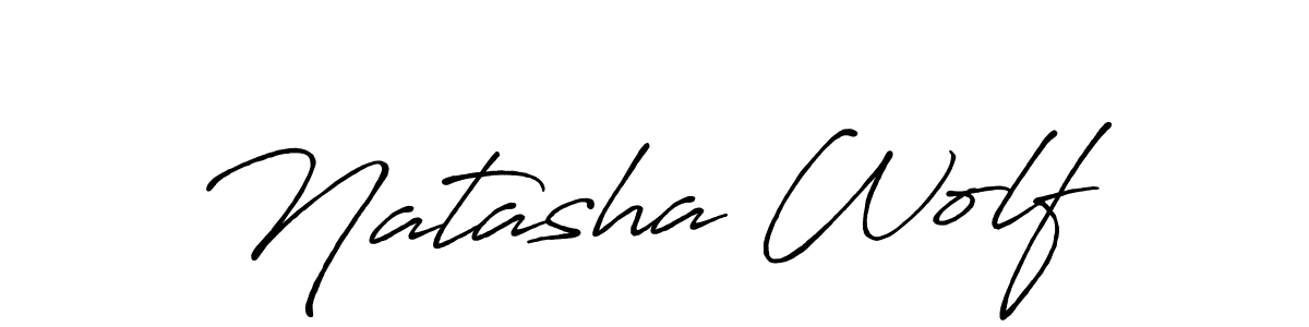 How to make Natasha Wolf signature? Antro_Vectra_Bolder is a professional autograph style. Create handwritten signature for Natasha Wolf name. Natasha Wolf signature style 7 images and pictures png