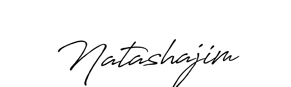 You should practise on your own different ways (Antro_Vectra_Bolder) to write your name (Natashajim) in signature. don't let someone else do it for you. Natashajim signature style 7 images and pictures png