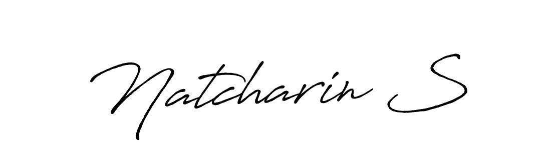 Once you've used our free online signature maker to create your best signature Antro_Vectra_Bolder style, it's time to enjoy all of the benefits that Natcharin S name signing documents. Natcharin S signature style 7 images and pictures png