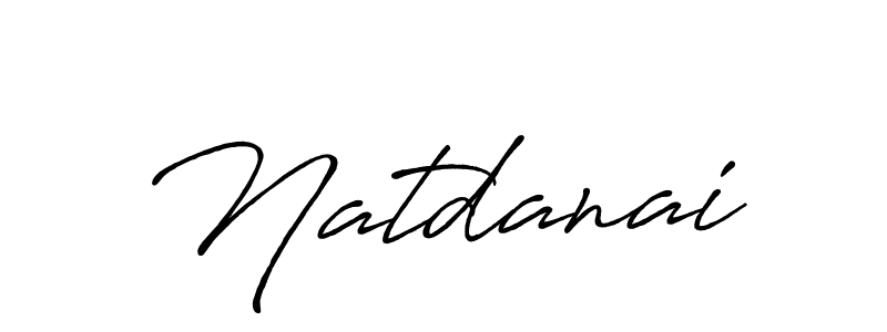 Use a signature maker to create a handwritten signature online. With this signature software, you can design (Antro_Vectra_Bolder) your own signature for name Natdanai. Natdanai signature style 7 images and pictures png