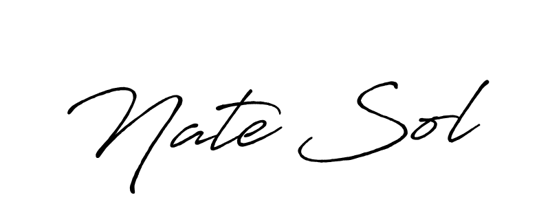 You can use this online signature creator to create a handwritten signature for the name Nate Sol. This is the best online autograph maker. Nate Sol signature style 7 images and pictures png