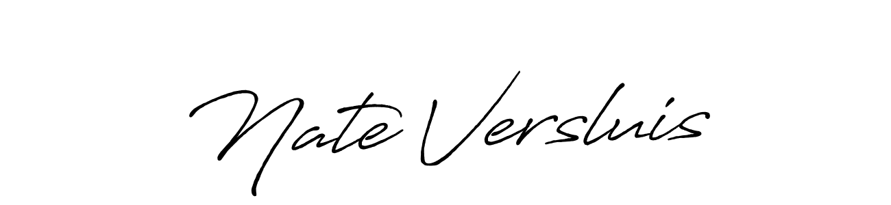 Create a beautiful signature design for name Nate Versluis. With this signature (Antro_Vectra_Bolder) fonts, you can make a handwritten signature for free. Nate Versluis signature style 7 images and pictures png